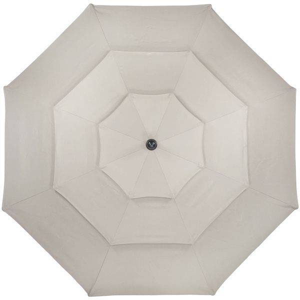 Northlight 9.75-ft Beige Outdoor Patio Market Umbrella with Hand Crank and Tilt