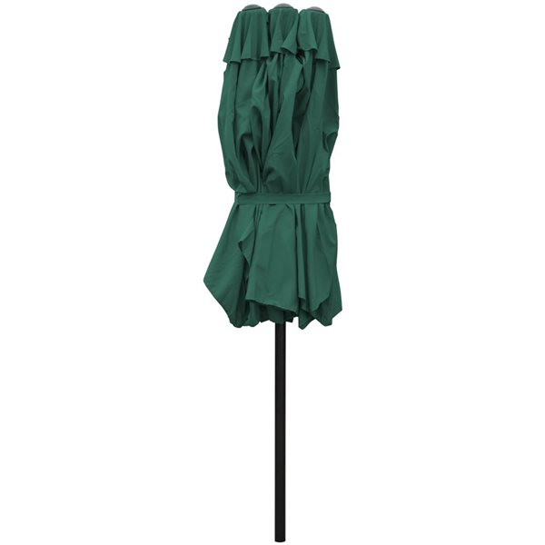 Northlight 15-ft Green Outdoor Patio Market Umbrella with Hand Crank