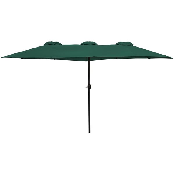 Northlight 15-ft Green Outdoor Patio Market Umbrella with Hand Crank