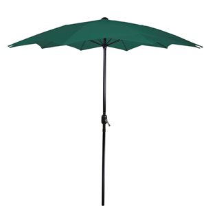 Northlight 8.5-ft Green Outdoor Patio Lotus Umbrella with Hand Crank