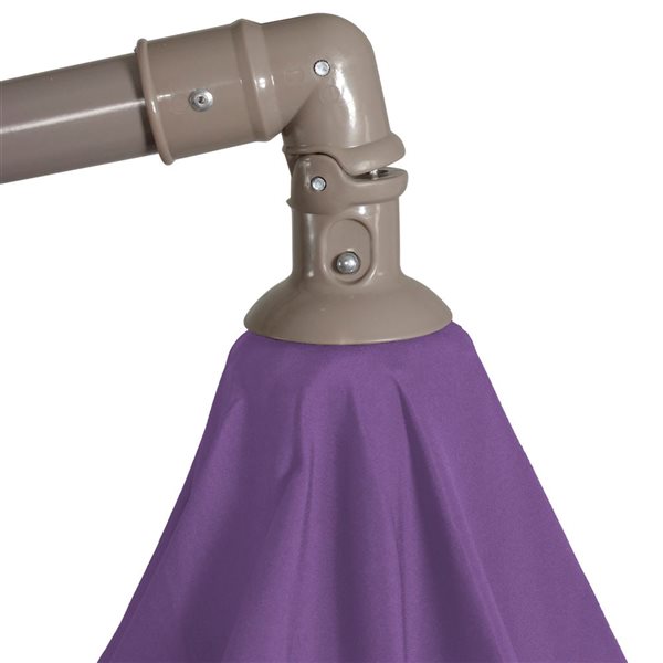 Northlight 10-ft Purple Offset Outdoor Patio Umbrella with Hand Crank