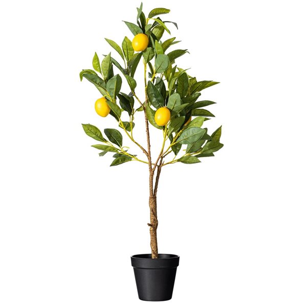 Vickerman 28-in Artificial Potted Lemon Tree