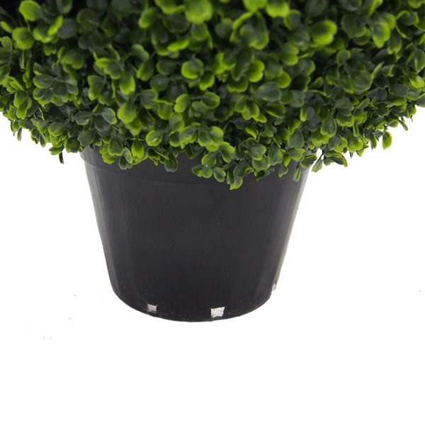 Vickerman 20-in Artificial Potted Green Boxwood Ball