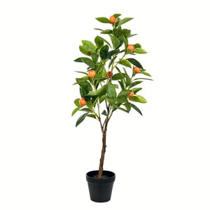 Vickerman 29-in Artificial Potted Orange Tree