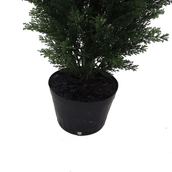 Vickerman 3-ft Artificial Potted Green Cedar Tree