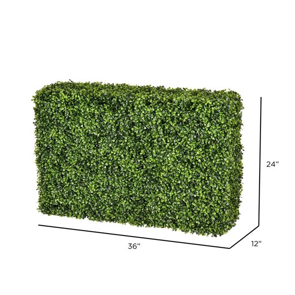 Vickerman Artificial Green Boxwood Hedge