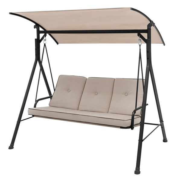 Costway Outdoor Swing Chair with Adjustable Canopy for Garden