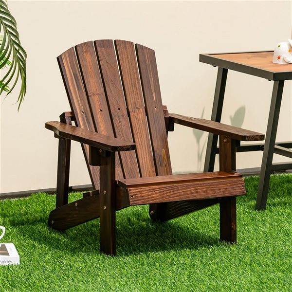 Costway Kid's Coffee Adirondack Chair