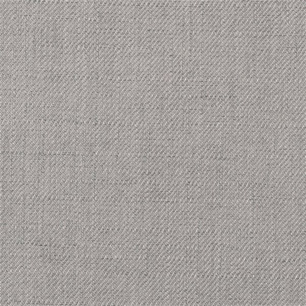 Cadre de très grand lit moderne Nova en tissu avec tête de lit par Brentwood Valley Designs, gris pâle