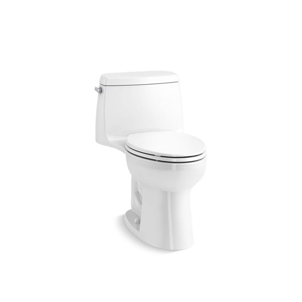 Toilette allongée compacte monobloc Santa Rosa de Kohler, 1,28 GPC