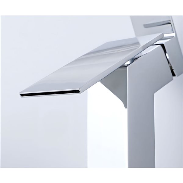 DROP Bath and Kitchen 20.3-in W Rectangle White Ceramic Bathroom Undermount Sink Set w/ Chrome Faucet and Drain