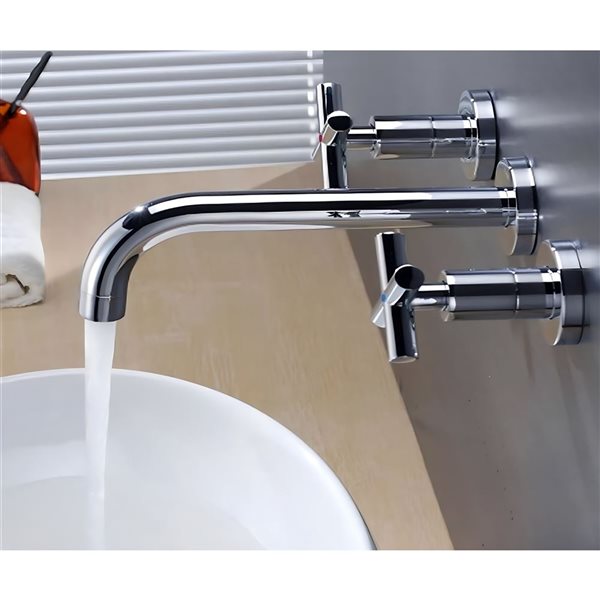 DROP Bath and Kitchen 21.7 x 16.1-in Oval Ceramic Bathroom Undermount Sink Set in White with Chrome Faucet and Drain