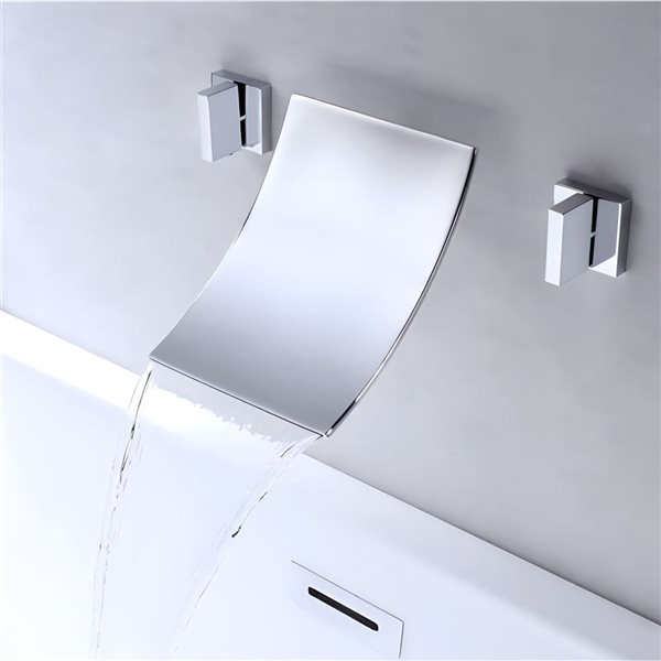 DROP Bath and Kitchen 23.6 x 15-in Rectangle Ceramic Bathroom Undermount Sink Set in White with Chrome Faucet and Drain