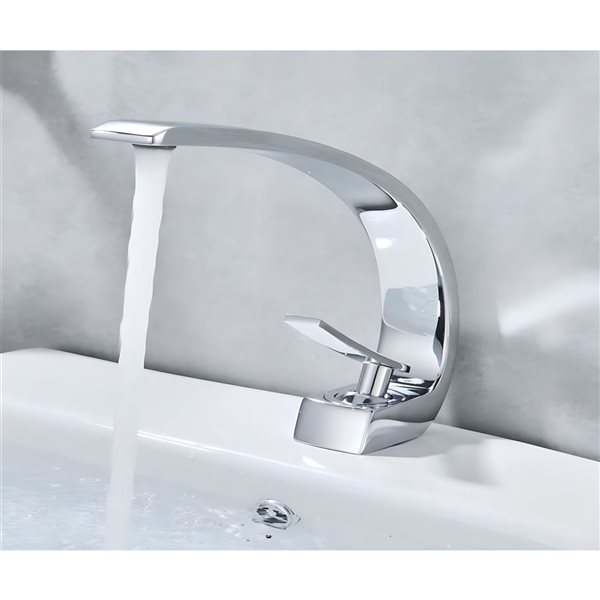 DROP Bath and Kitchen 18.5-in W White Oval Ceramic Undermount Bathroom Sink Set with Chrome Drain and Faucet