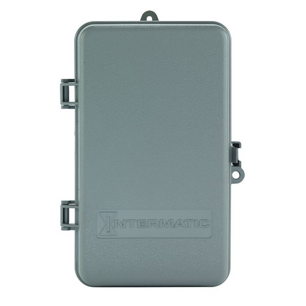 Intermatic 24-Hour Mechanical Time Switch 208-277 VAC 60Hz DPST - Indoor/Outdoor Plastic Enclosure