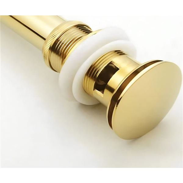 DROP Bath and Kitchen 18.7-in W Triangular Ceramic Wall Mount Bathroom Vessel Sink Set in White w/ Gold Drain