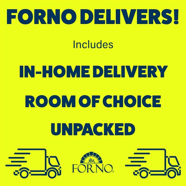 Forno Massimo 36-inch Dual Fuel Range, 6 Burners, 5.36 cu.ft. True Convection Oven, Air Fryer & Griddle