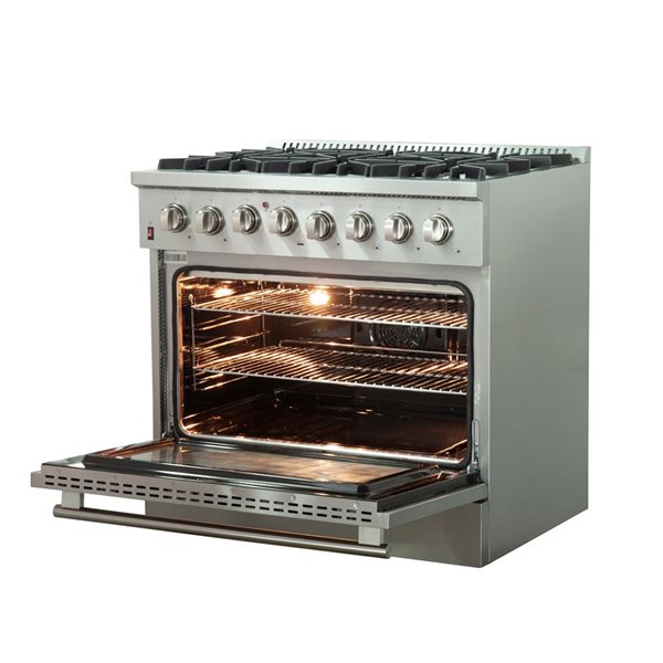 Forno Massimo 30-inch Dual Fuel Range, 5 Burners, 4.32 cu.ft. True Convection Oven, Air Fryer & Griddle