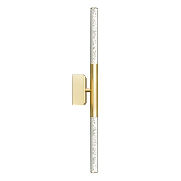 CWI Lighting Dragonswatch 26-in Integrated LED Satin Gold Vanity Light