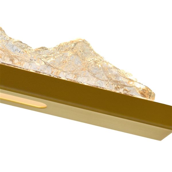 CWI Lighting Himalayas 36-in Integrated LED Brass Vanity Light