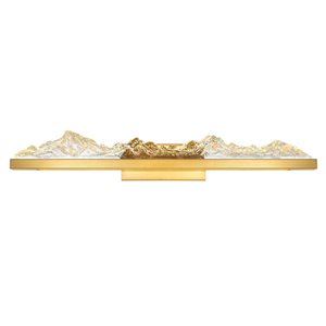 CWI Lighting Himalayas 36-in Integrated LED Brass Vanity Light