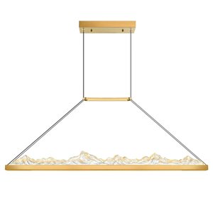 CWI Lighting Himalayas 48-in Integrated LED Brass Chandelier