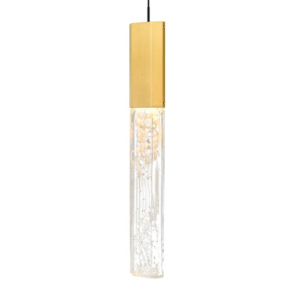 CWI Lighting Greta 36-in Integrated LED Brass Chandelier