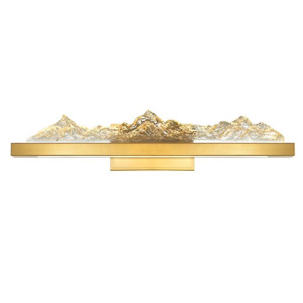 CWI Lighting Himalayas 26-in Integrated LED Brass Vanity Light