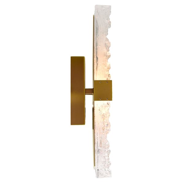 CWI Lighting Lava 20-in H. Integrated LED Brass Wall Light