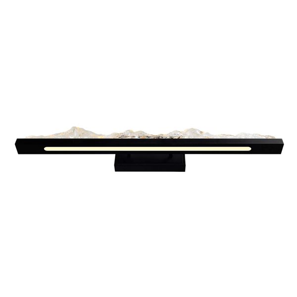 CWI Lighting Himalayas 26-in Integrated LED Black Vanity Light