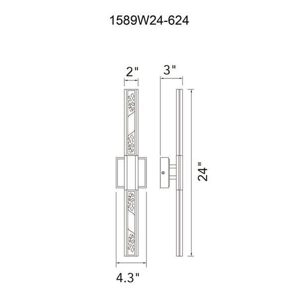 CWI Lighting Greta 4.3-in Integrated LED Brass Vanity Light