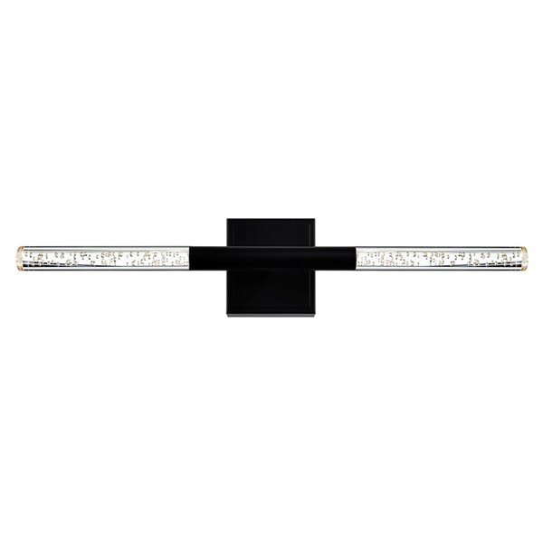 CWI Lighting Dragonswatch 26-in Integrated LED Black Vanity Light