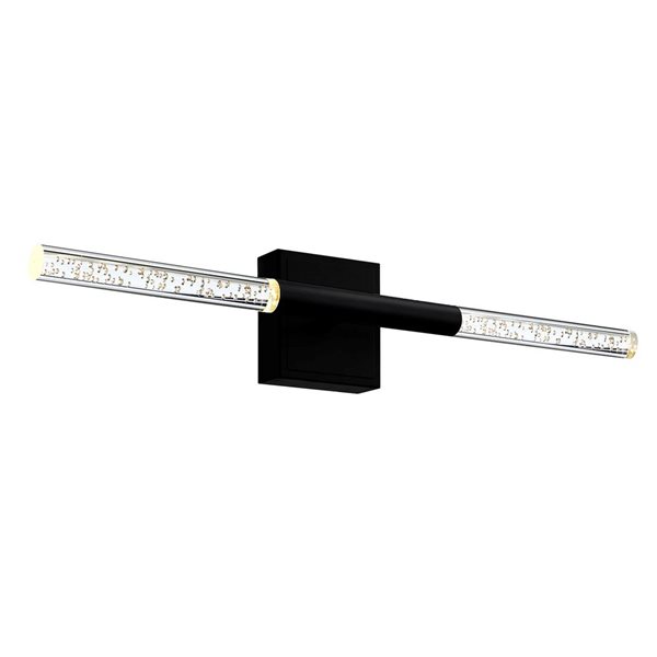 CWI Lighting Dragonswatch 26-in Integrated LED Black Vanity Light