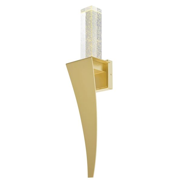 CWI Lighting Catania 30-in H. Integrated LED Satin Gold Wall Light