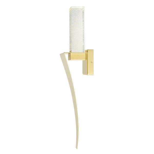 CWI Lighting Catania 30-in H. Integrated LED Satin Gold Wall Light