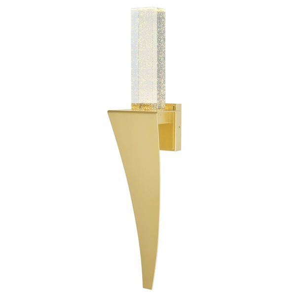 CWI Lighting Catania 30-in H. Integrated LED Satin Gold Wall Light