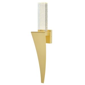 CWI Lighting Catania 30-in H. Integrated LED Satin Gold Wall Light