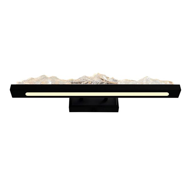 CWI Lighting Himalayas 26-in Integrated LED Black Vanity Light