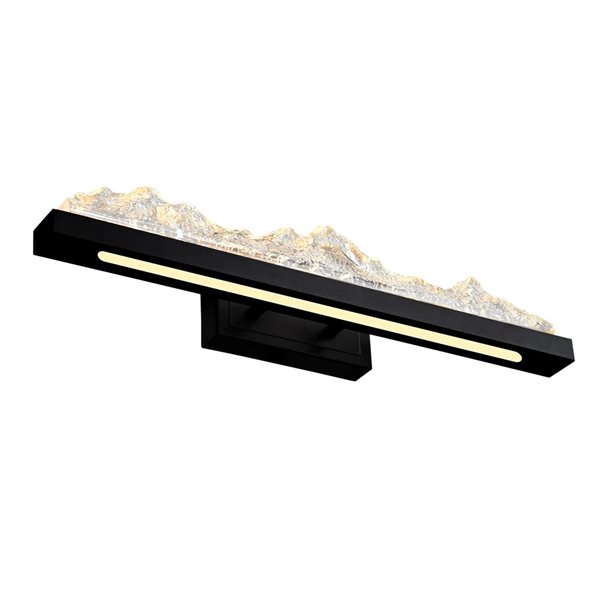 CWI Lighting Himalayas 26-in Integrated LED Black Vanity Light