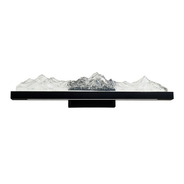 CWI Lighting Himalayas 26-in Integrated LED Black Vanity Light