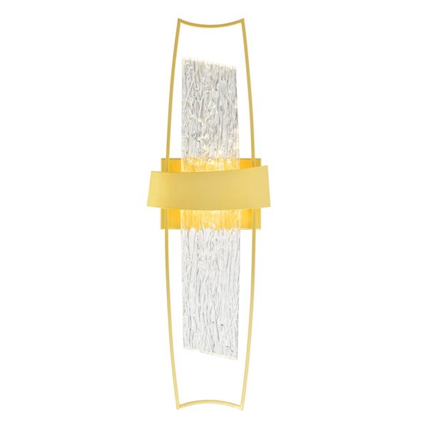 CWI Lighting Guadiana 26-in H. Integrated LED Satin Gold Wall Light