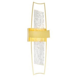 CWI Lighting Guadiana 26-in H. Integrated LED Satin Gold Wall Light