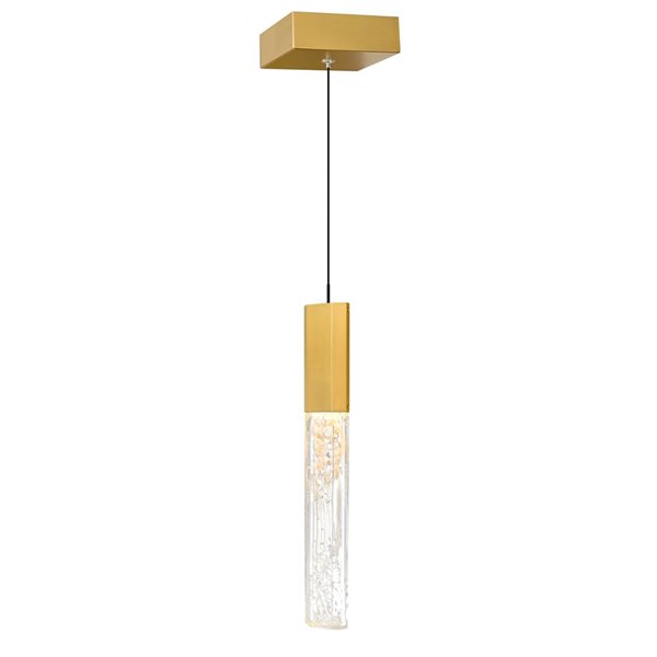 CWI Lighting Greta 2-in Integrated LED Brass Mini Pendant Light