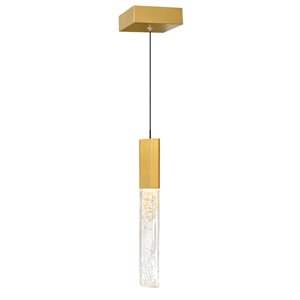 CWI Lighting Greta 2-in Integrated LED Brass Mini Pendant Light