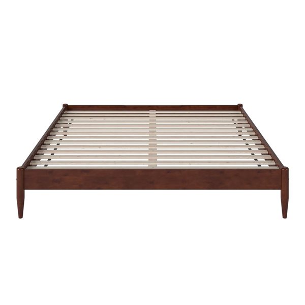 AFI AFI Pasadena 14-in Walnut King Size Platform Bed Frame