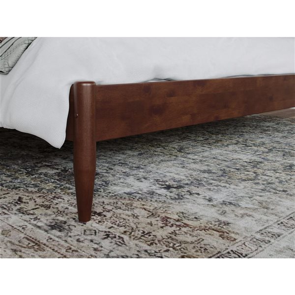 AFI AFI Pasadena 14-in Walnut King Size Platform Bed Frame