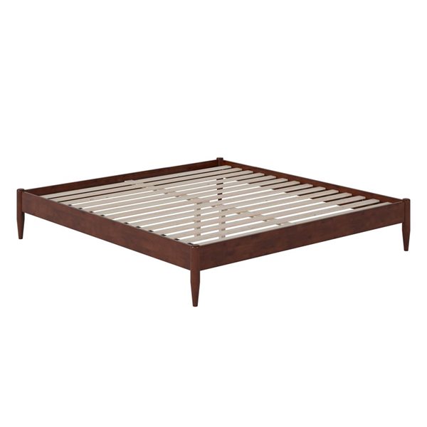 AFI AFI Pasadena 14-in Walnut King Size Platform Bed Frame