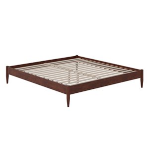 AFI AFI Pasadena 14-in Walnut King Size Platform Bed Frame