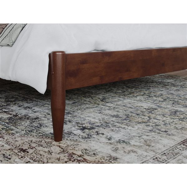 AFI Pasadena 14" Queen Low Profile Platform Bed in Walnut