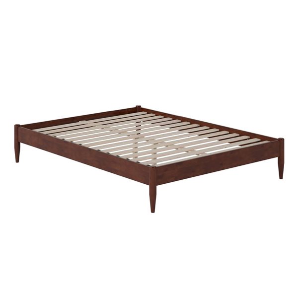 AFI Pasadena 14" Queen Low Profile Platform Bed in Walnut